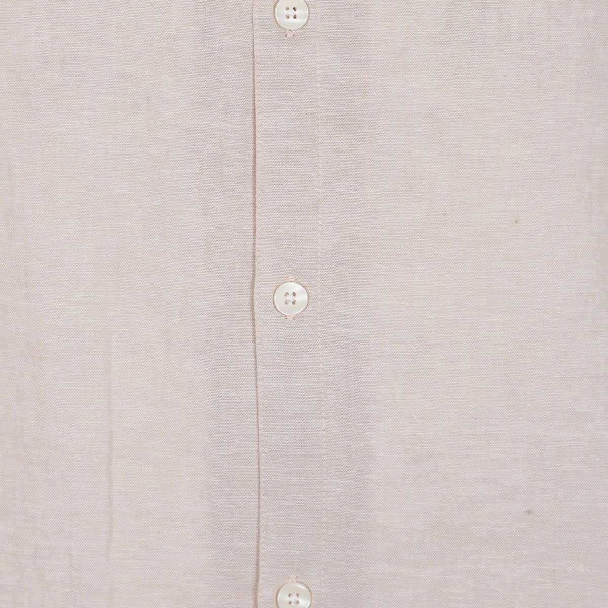 Camisa en Mezcla de Lino Jeanious Manga Larga para Hombre Plus image number null
