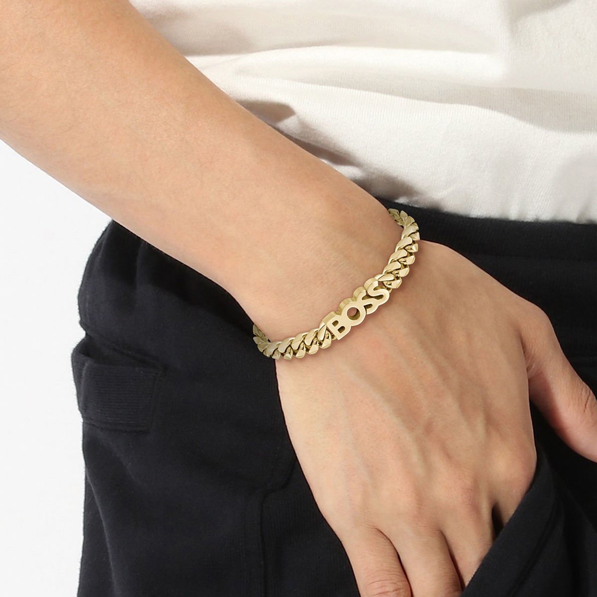 Brazaletes Dorado Boss Para Hombre image number null