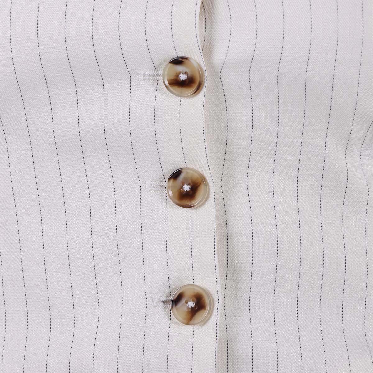Chaleco Sastre Rayas Verticales Cuello V Lifestyler Mujer image number null