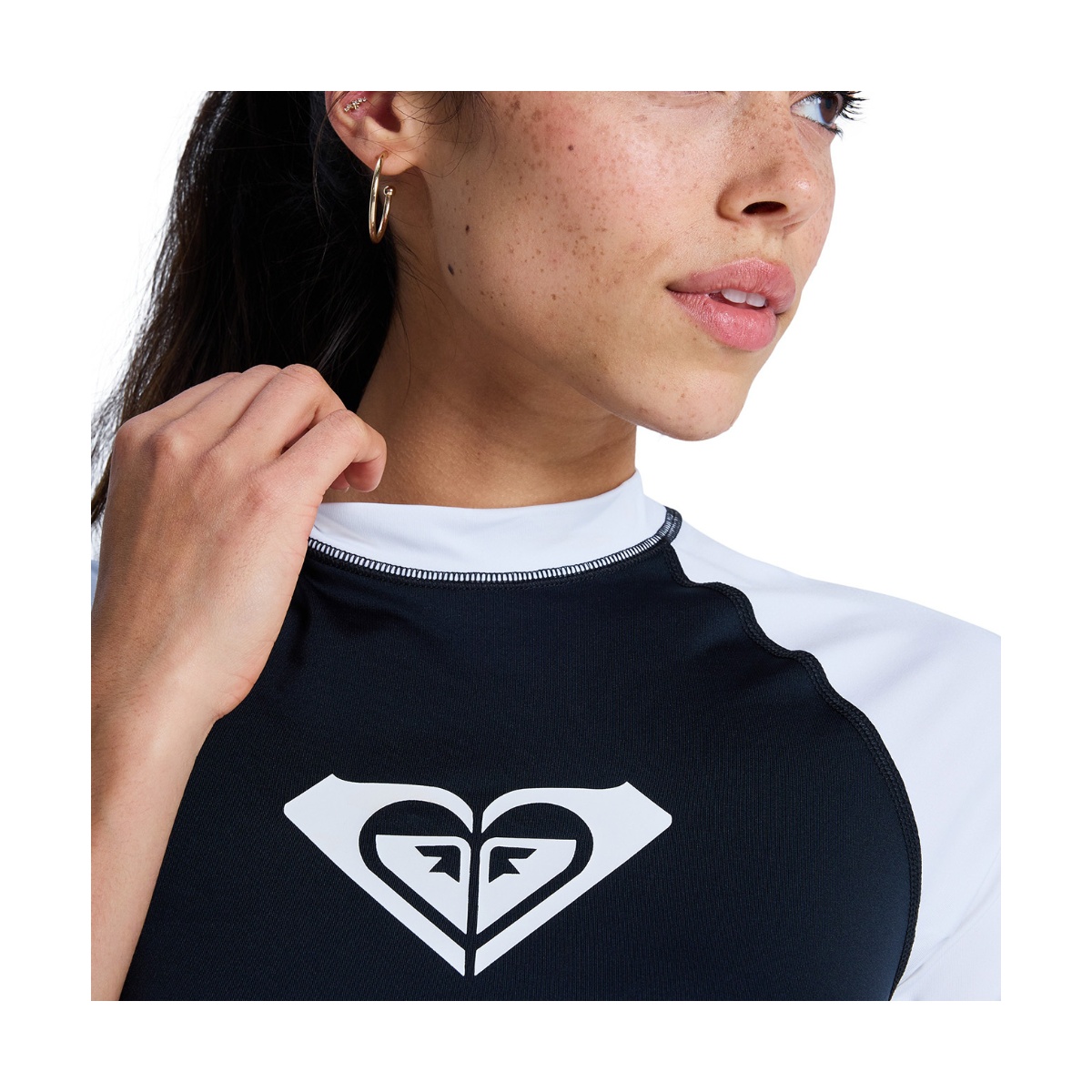 Top Manga Larga Rashguard Roxy The Retro Essentials Studio Si para Mujer Junior image number null