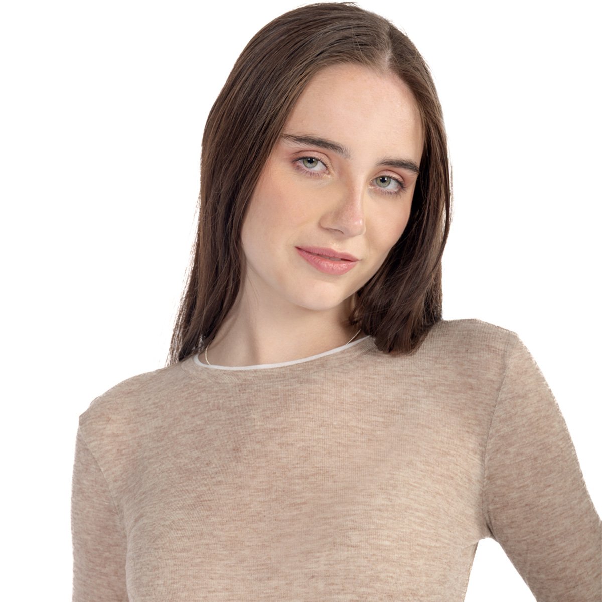 Playera Jaspeada Ml Forever 21 para Mujer Junior image number null