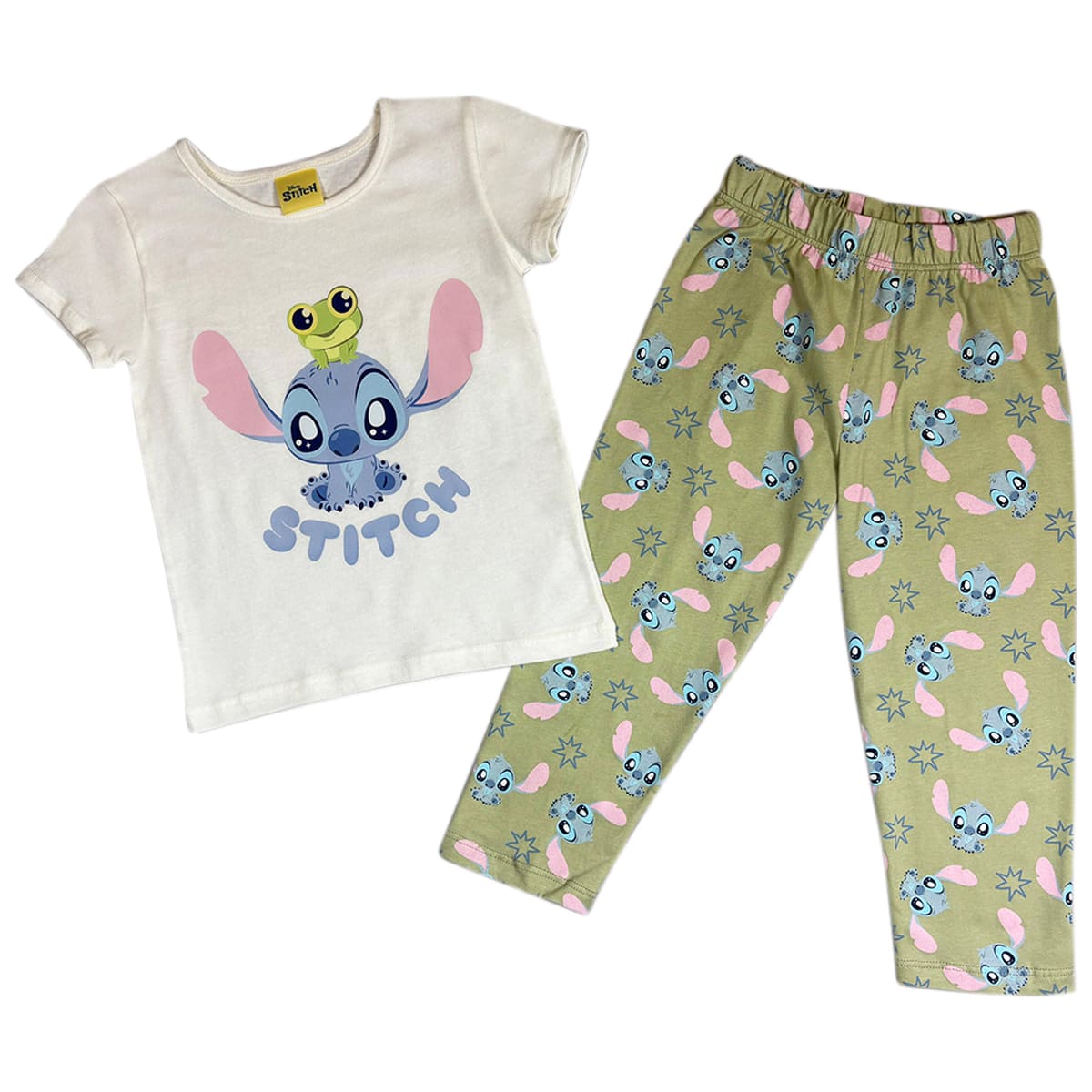 Pijama Playera Manga Corta con Pantal&oacute;n Disney para Beb&eacute; Ni&ntilde;a image number null