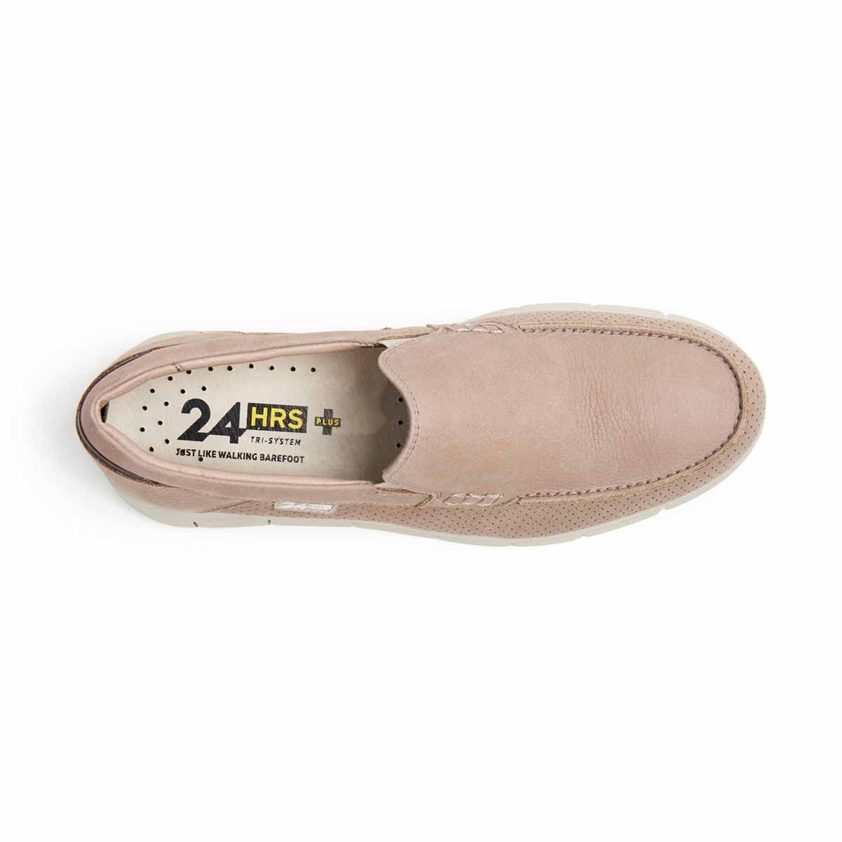 Mocas&iacute;n Estilo N&aacute;utico 24Hrs en Piel Nobuck para Hombre image number null