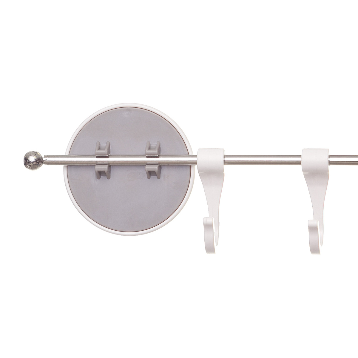 Rack Pared C/ganchos Moroni Blanco Y Gris ZENSE image number null