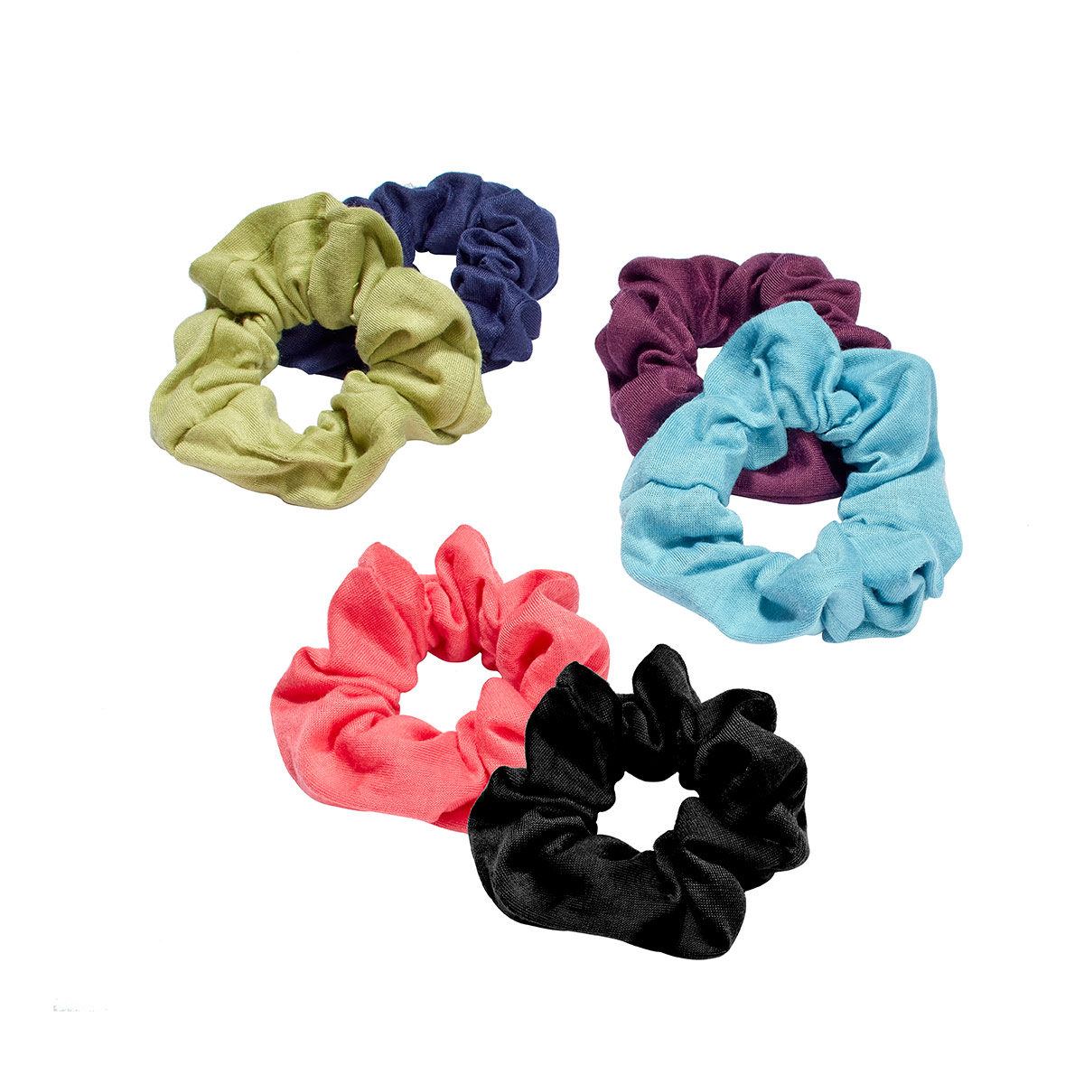 Value Pack Scrunchies 6 Pzas image number null