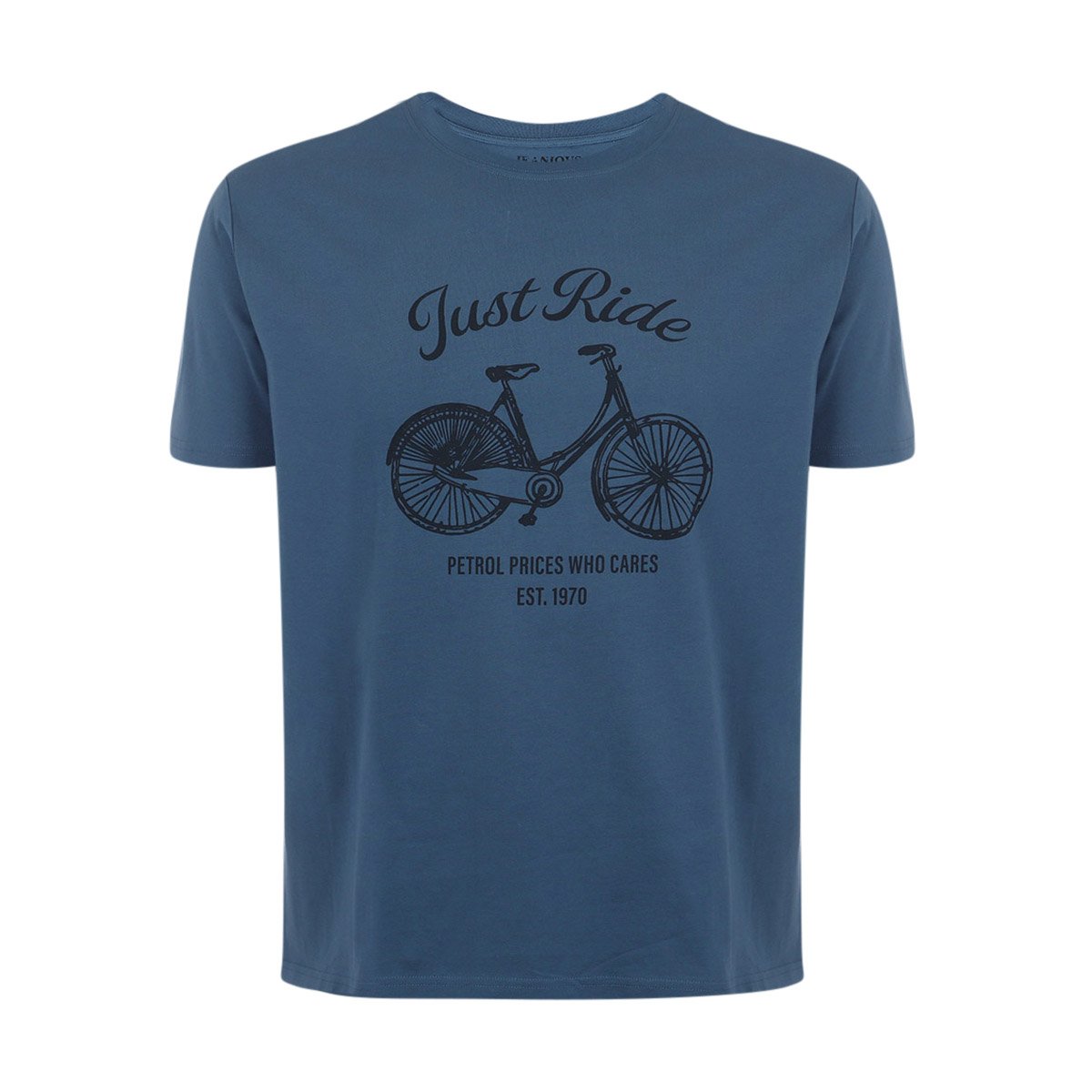 Playera con Gr&aacute;fico Jeanious Manga Corta para Hombre Plus image number null