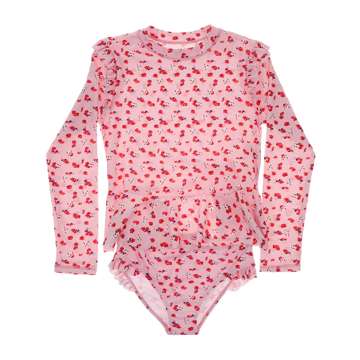 Traje de Ba&ntilde;o Estampado Tropical Manga Larga Jeanious Ni&ntilde;a image number null