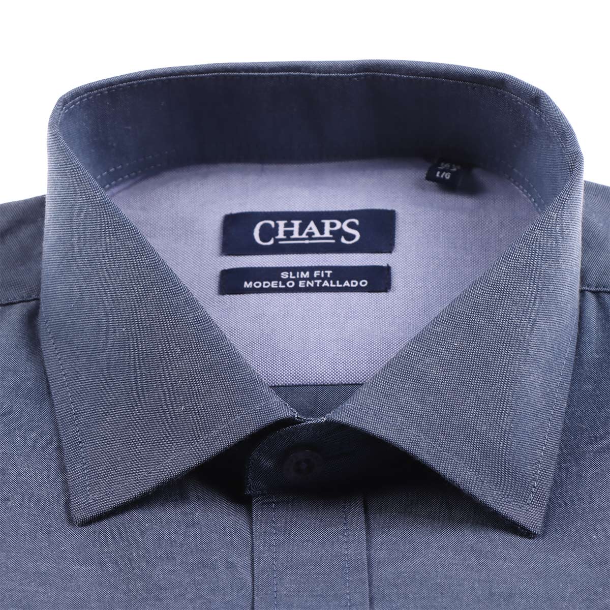 Camisa de Vestir Slim Fit Tono Liso CHAPS para Hombre image number null