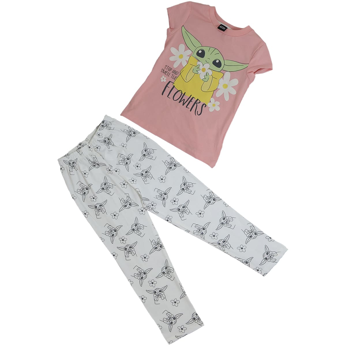 Pijama de Playera Manga Corta con Pantal&oacute;n Dise&ntilde;o Star Wars para Ni&ntilde;a image number null