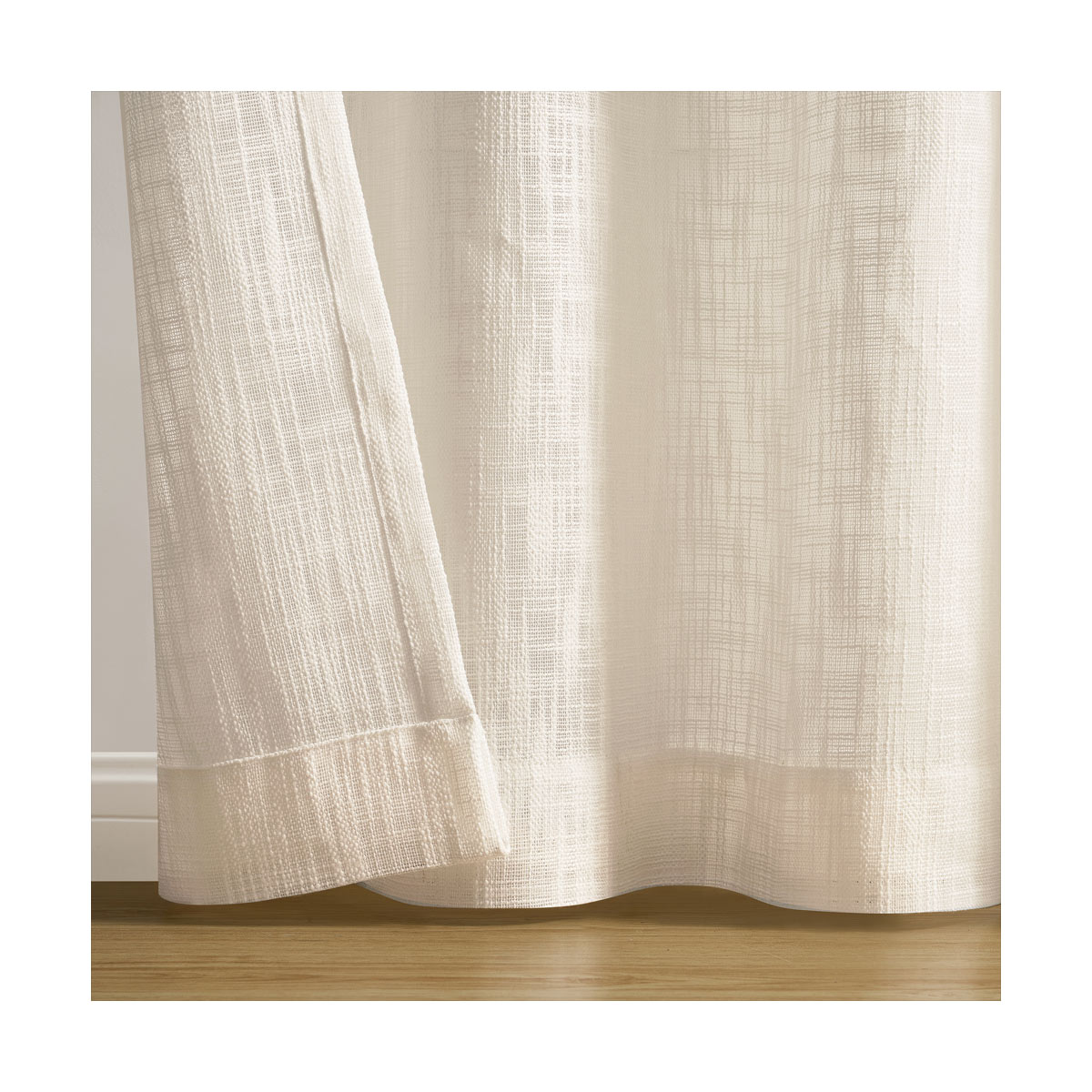 Cortinas Vh 2 Translucida Ivy 130x213cm Natural image number null