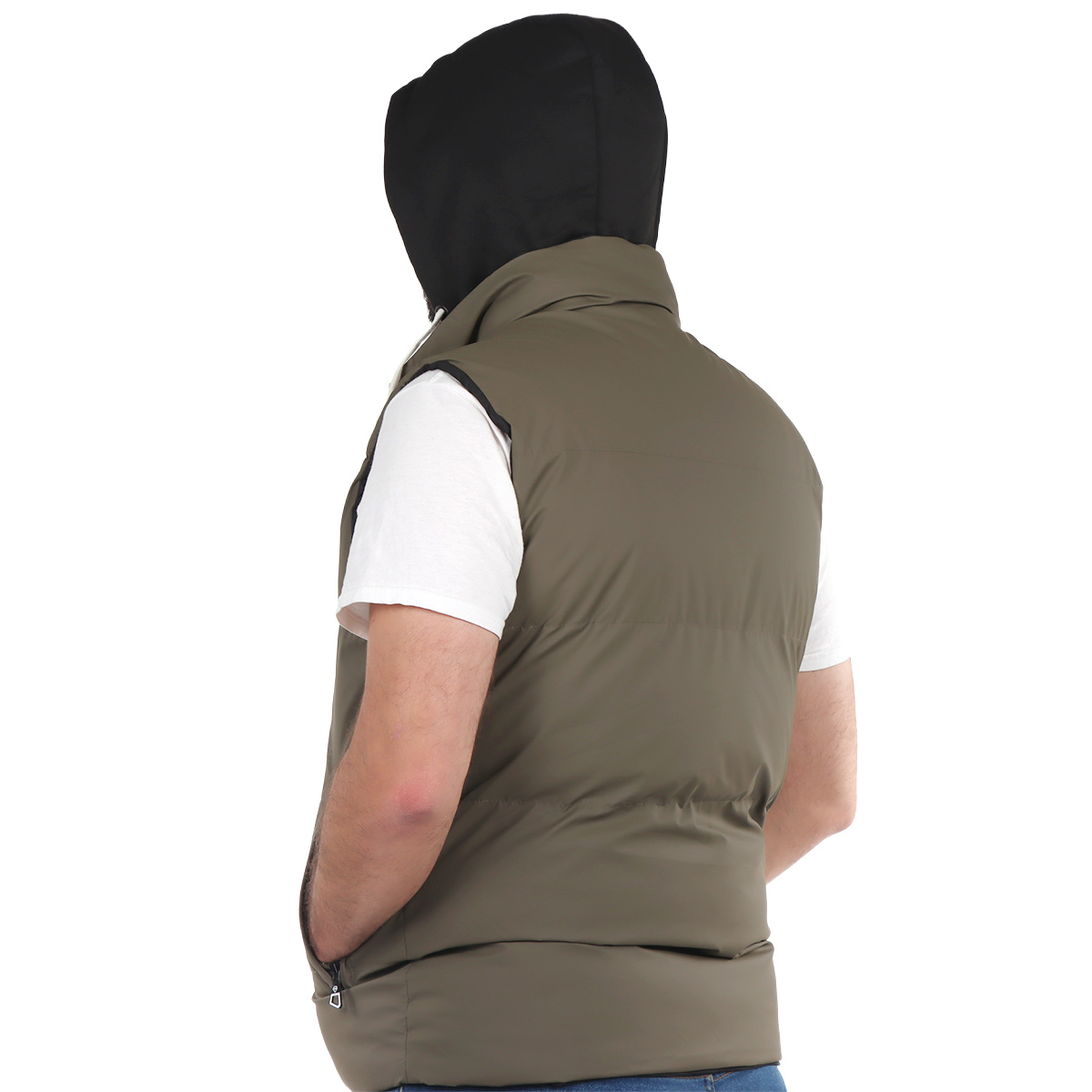 Chaleco Capitonado Cierre y Capucha Roosevelt para Hombre image number null