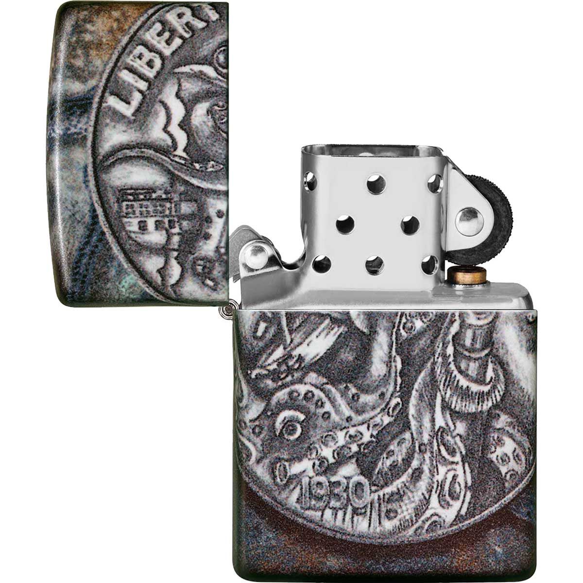 Encendedor Zippo Dise&ntilde;o Kraken Mone image number null