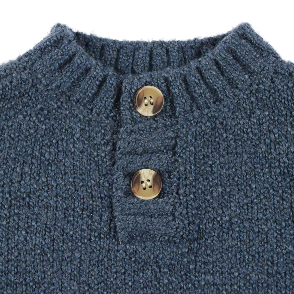 Su&eacute;ter Cuello Alto con Botones Tejido Melange Jeanious Ni&ntilde;o image number null