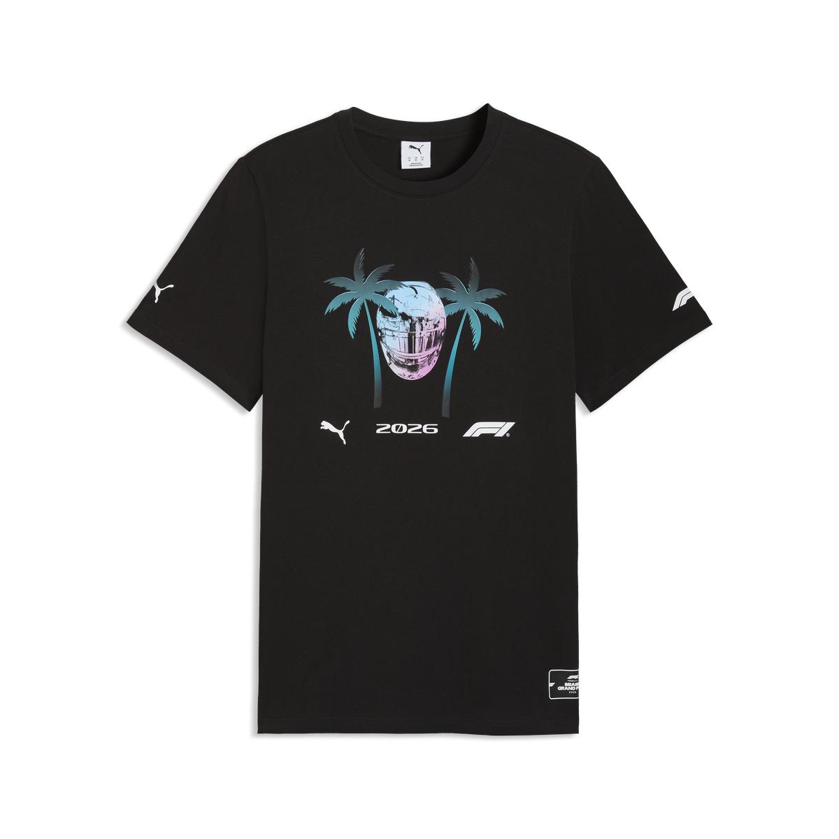 Playera Negra Puma con Dise&ntilde;o Edici&oacute;n Especial Miami F1 para Hombre image number null