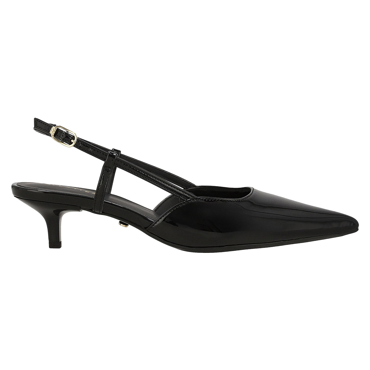 Zapatilla Dise&ntilde;o Tipo Slingback Westies Negro con Punta Fina para Mujer image number null