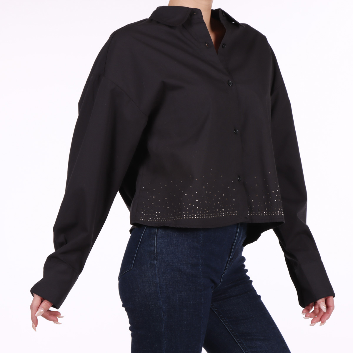 Blusa Piedras Elegante Manga Larga Lifestyler para Mujer image number null