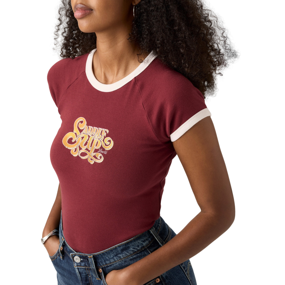 Levi&rsquo;s&reg; Playera Gr Riley Raglan para Mujer image number null