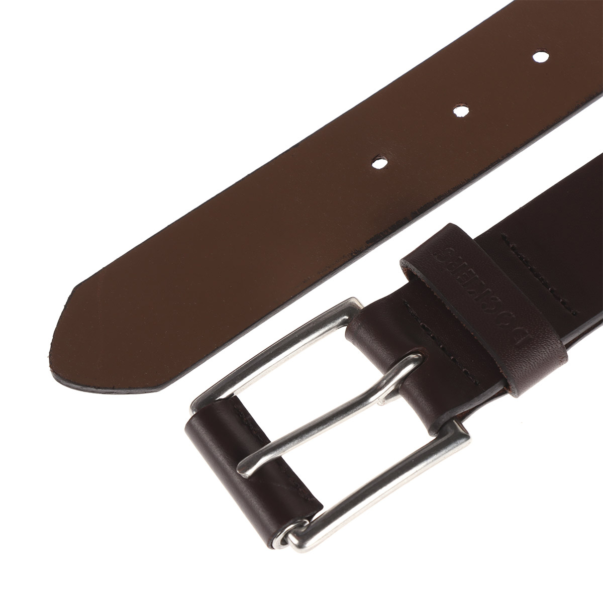 Cintur&oacute;n Una Cara Caf&eacute; con Hebilla Dockers para Hombre image number null