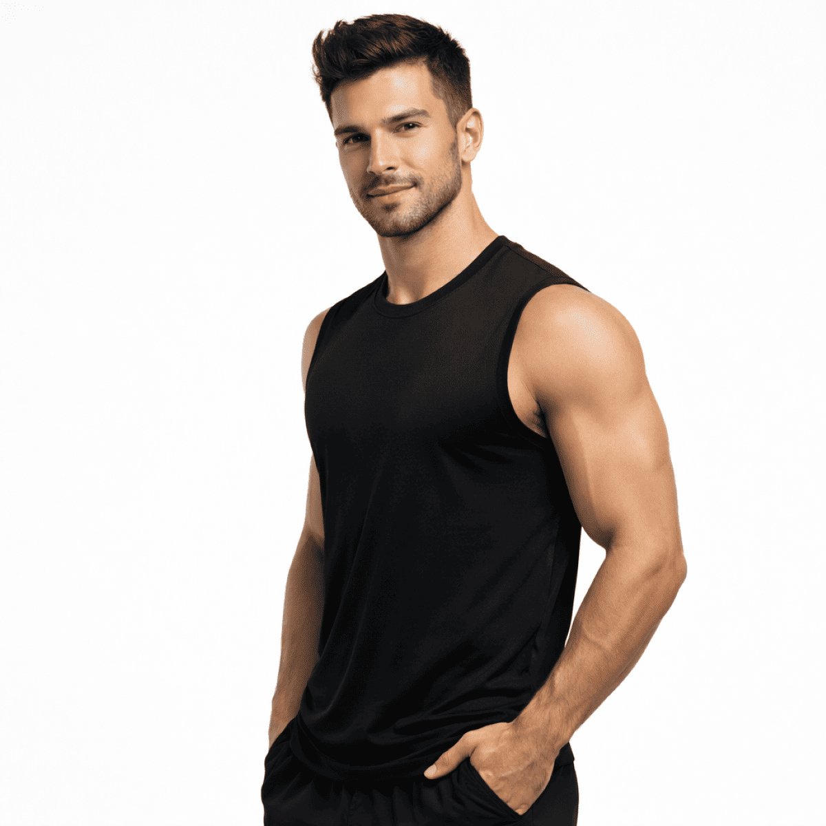 Playera Sin Mangas Trainning Too Good para Hombre image number null