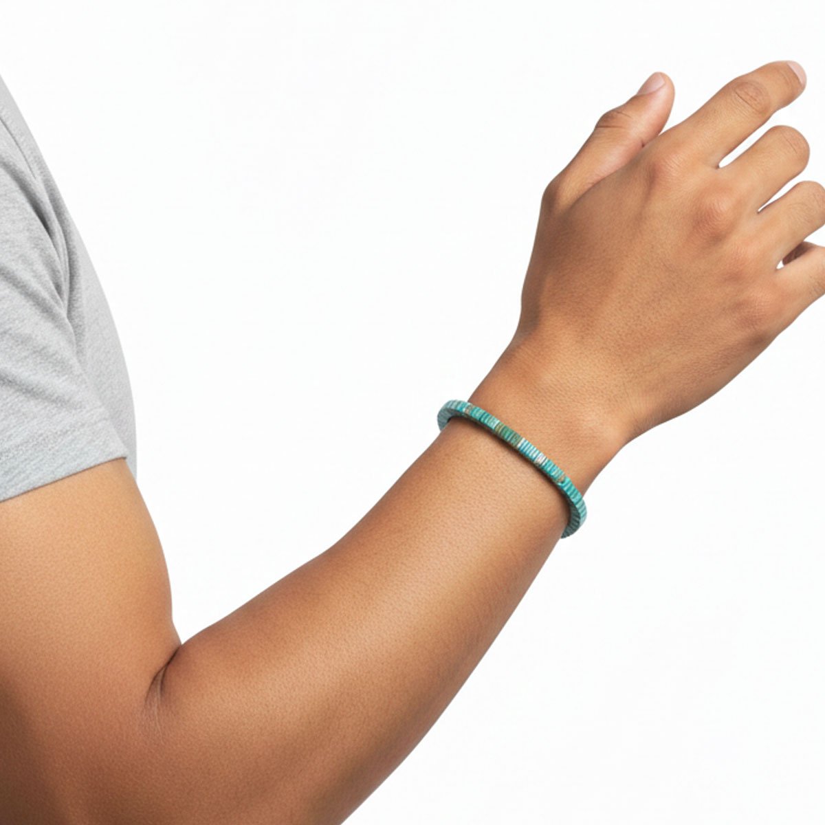 Pulsera Azul Tornasol Rolling Stone para Hombre image number null