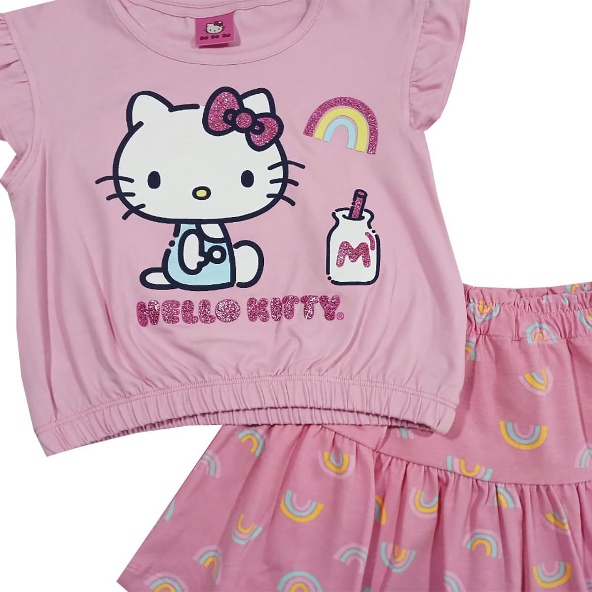 Conjunto de Falda con Dise&ntilde;o Hello Kitty para Ni&ntilde;a image number null
