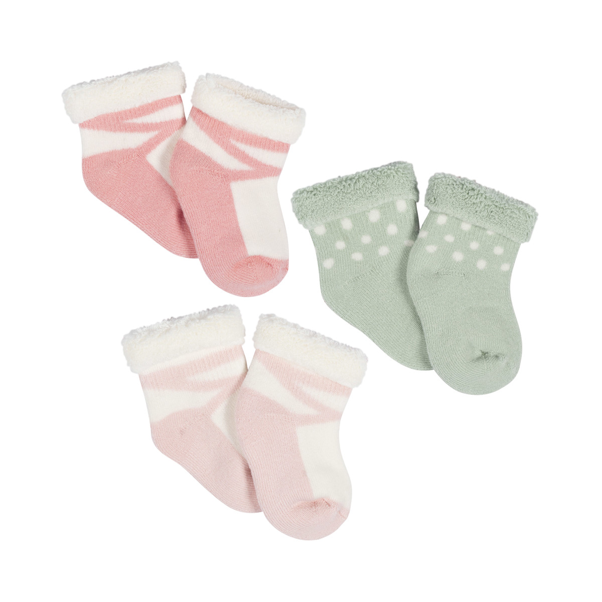 Pack 3 Calcetines Gerber en Jacquard para Beb&eacute; Ni&ntilde;a image number null