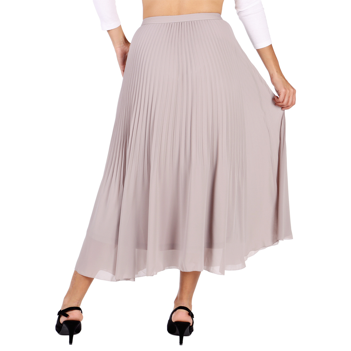 Falda Larga Plisada Black Tape Mujer image number null