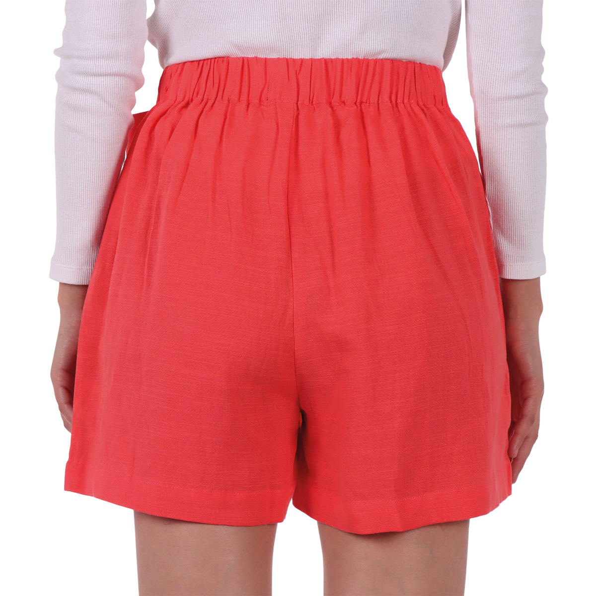 Short Coral Talle Alto con Cinta Arqueology para Mujer image number null