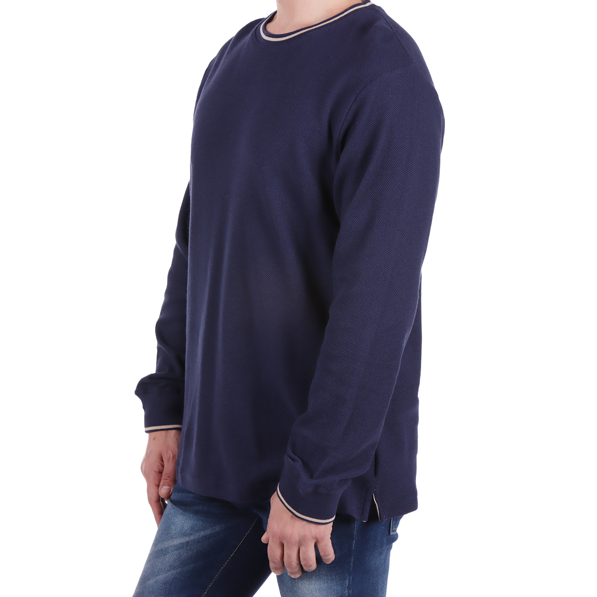Playera Manga Larga Cuello Redondo Yongster para Hombre image number null