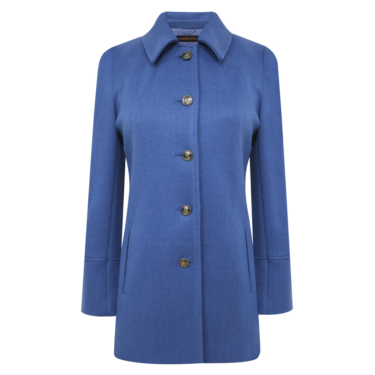 Abrigo recto azul el&eacute;ctrico para Mujer Junior #4ME&4YOU image number null