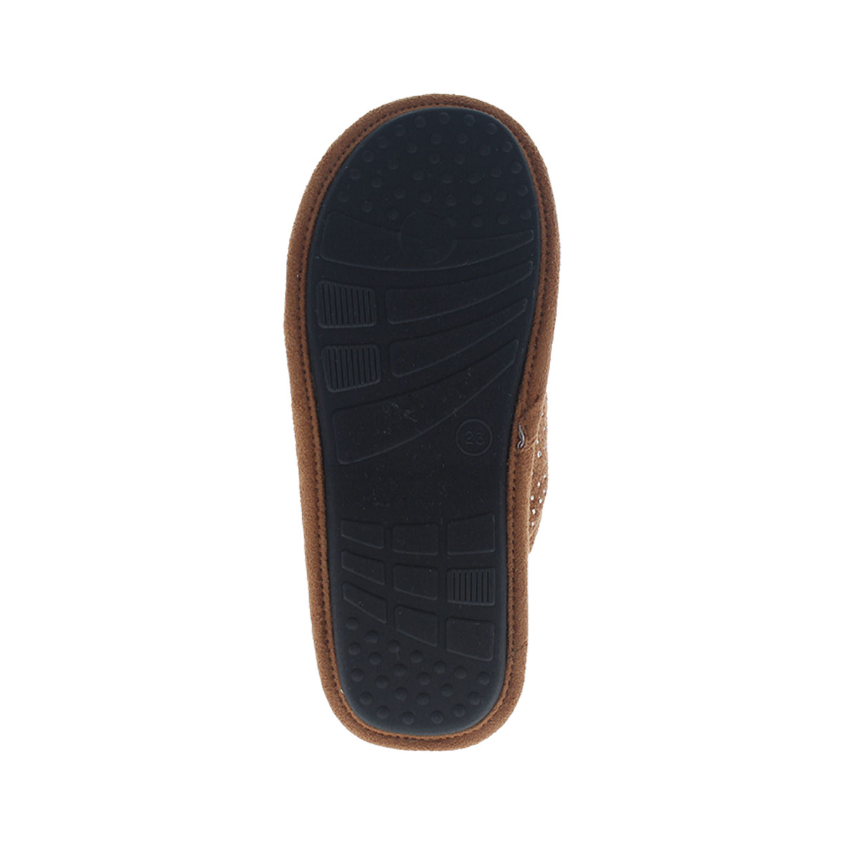 Pantufla con Brillos Comfort Fit Caf&eacute; para Mujer image number null