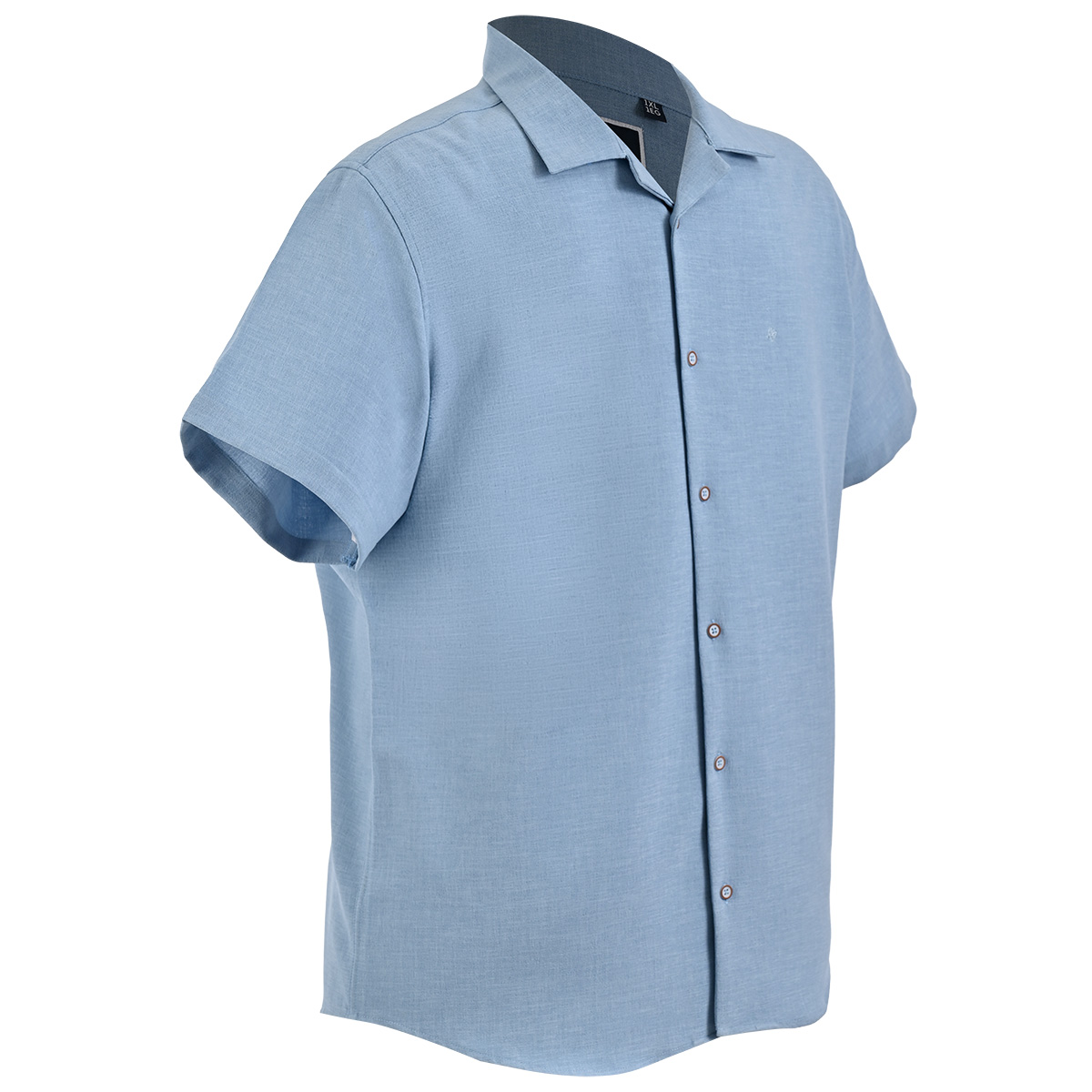 Guayabera Lisa Michel Blanc Manga Corta para Hombre Plus image number null