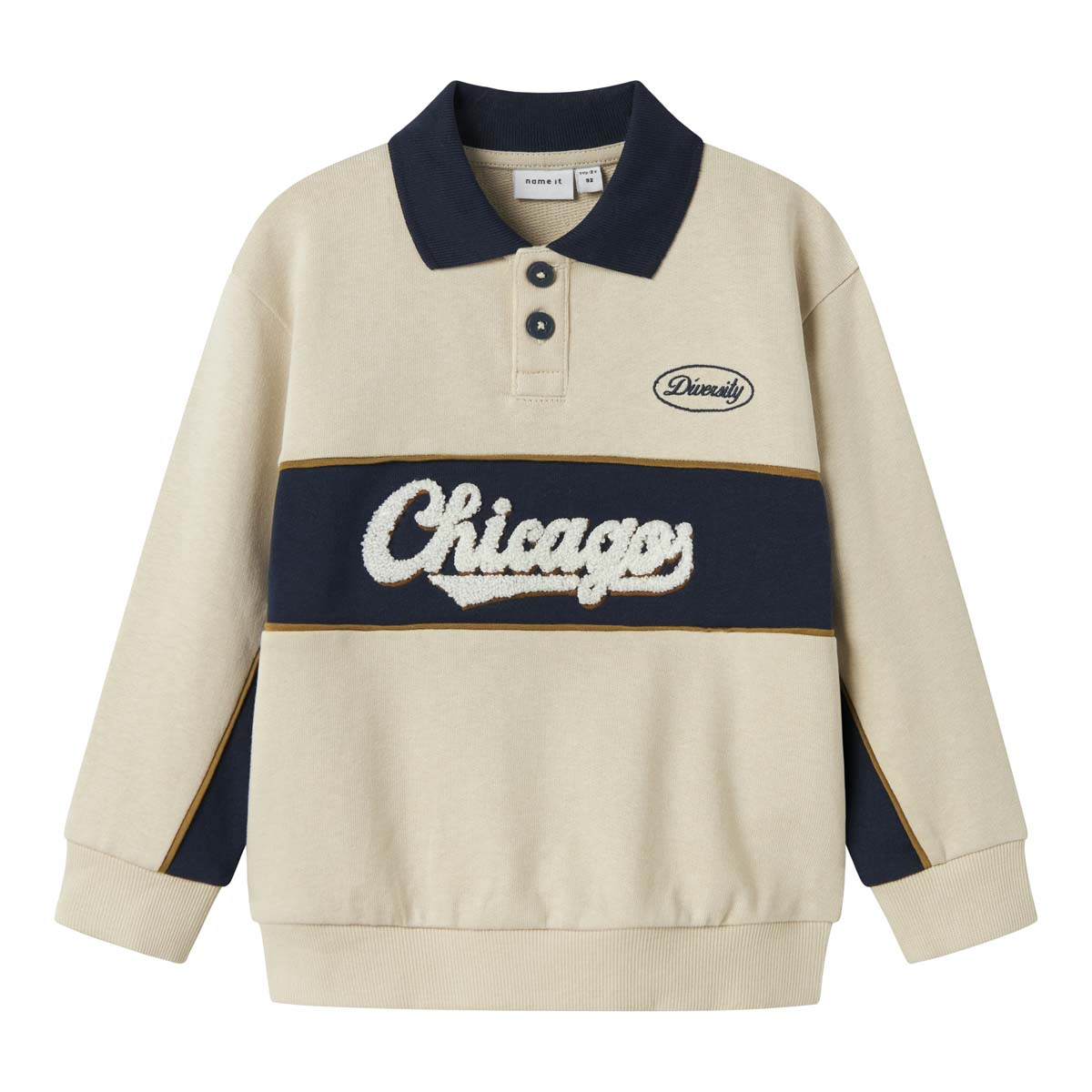 Sudadera Cuello Camisero Name It para Ni&ntilde;o image number null