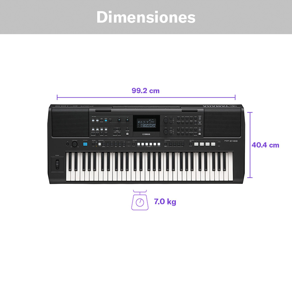 Teclado Digital Yamaha Psr E483 image number null