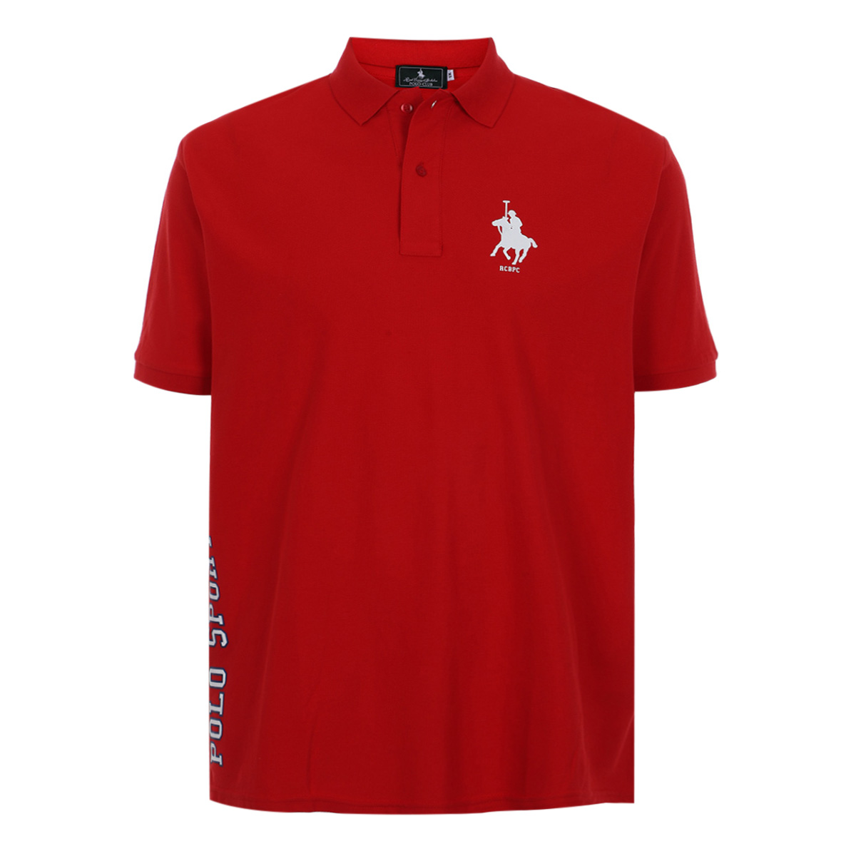 Playera Polo Dise&ntilde;o Bordado Manga Corta Polo Club para Hombre Plus image number null