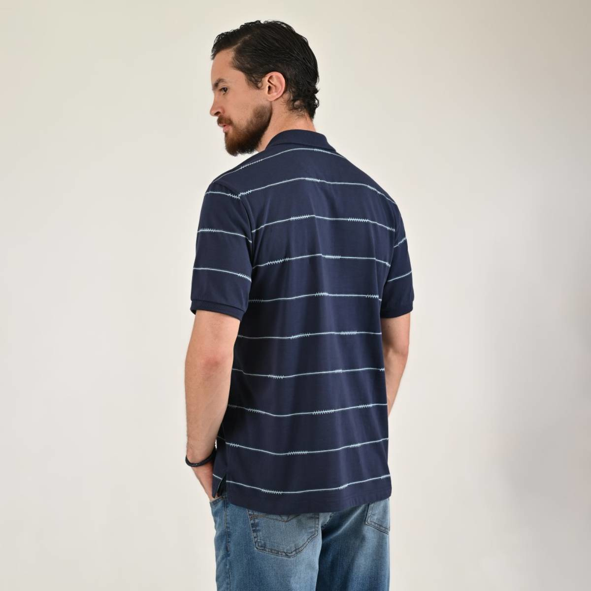 Playera Polo Yale Manga Corta para Hombre Plus image number null