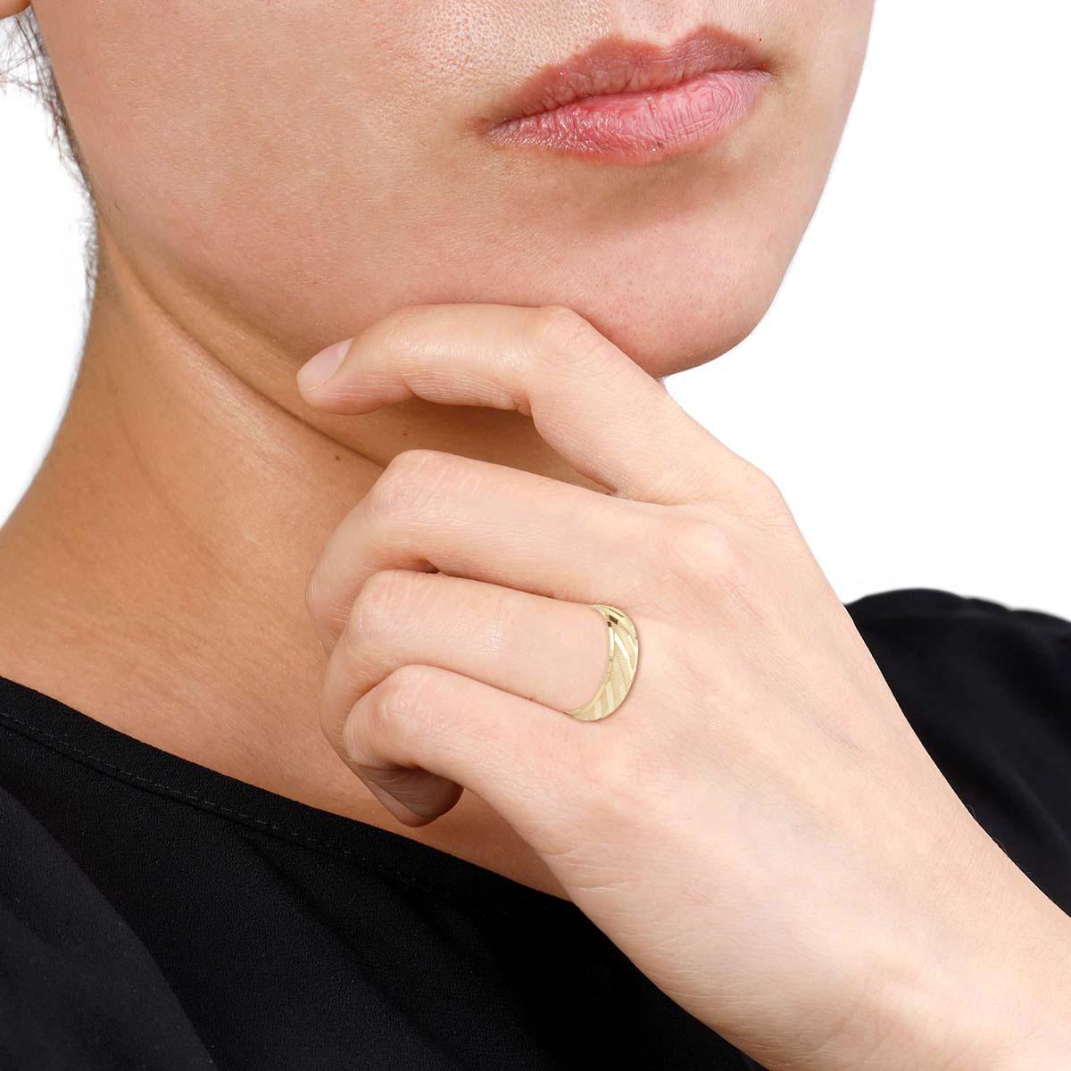 Argolla Cl&aacute;sica Oro Amarillo 14K 6mm Enamoro image number null