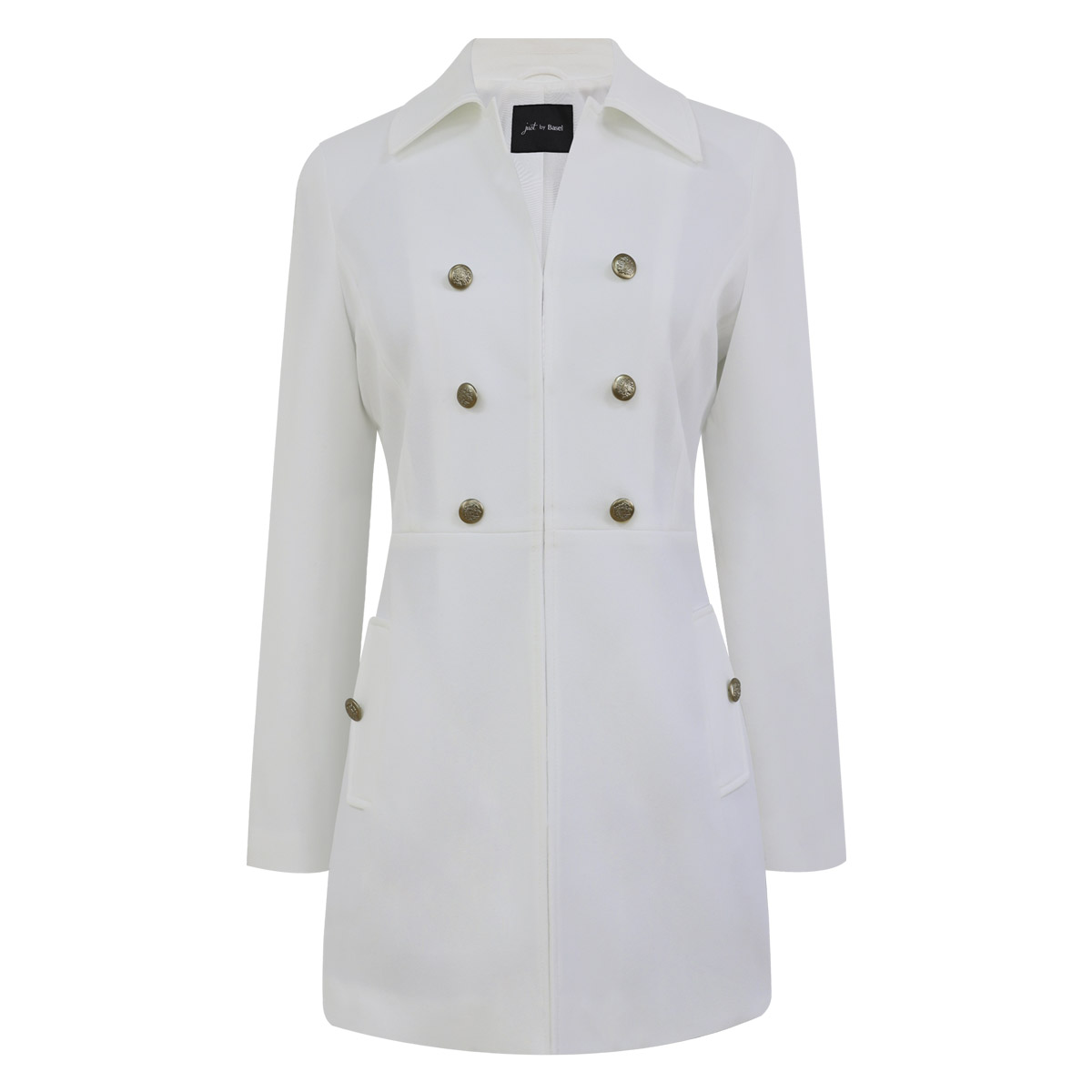 Saco 3/4 con doble botonadura para Mujer Petite JUST BY BASEL image number null