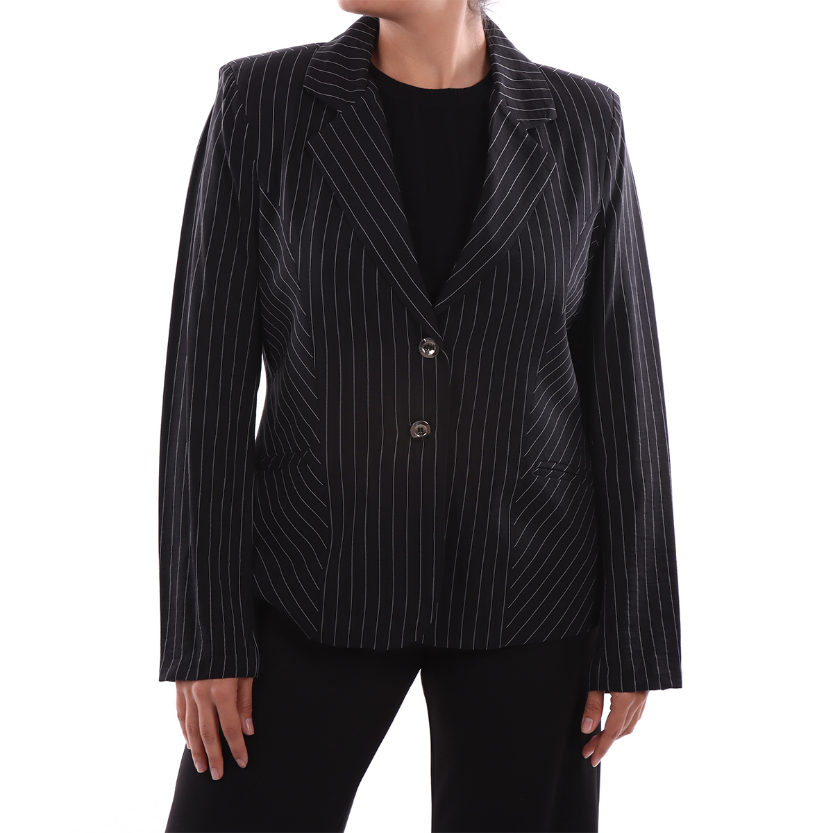 Saco Rayas Diplom&aacute;ticas Cuello V Ann Miller para Mujer image number null