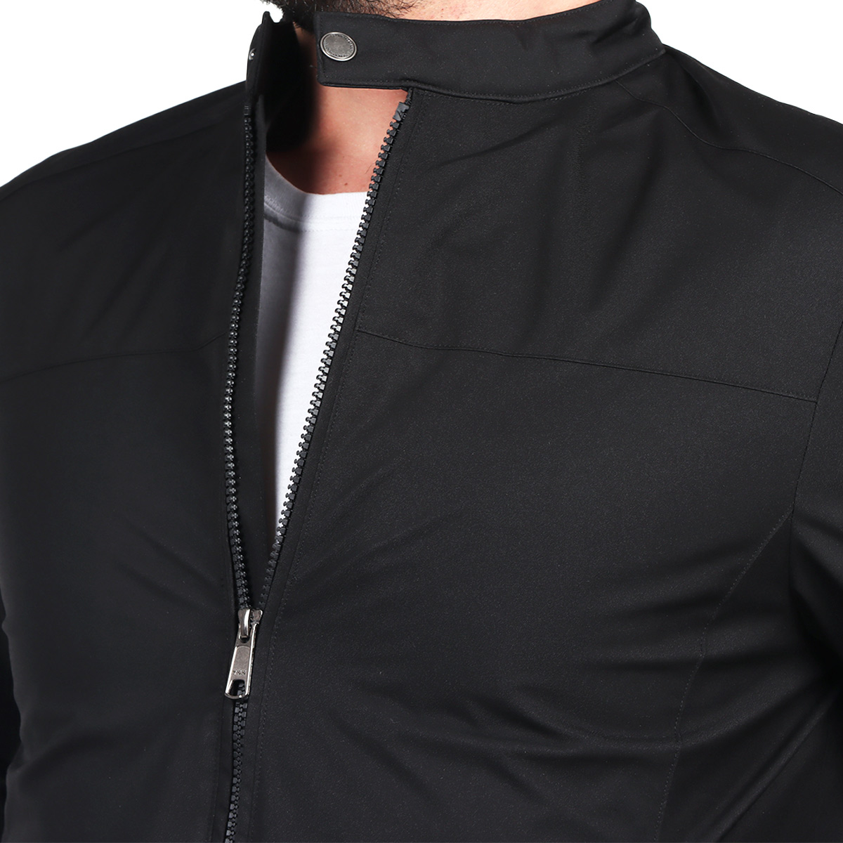 Chamarra Ligera Poli&eacute;ster Cuello Alto Bruno Magnani Hombre image number null