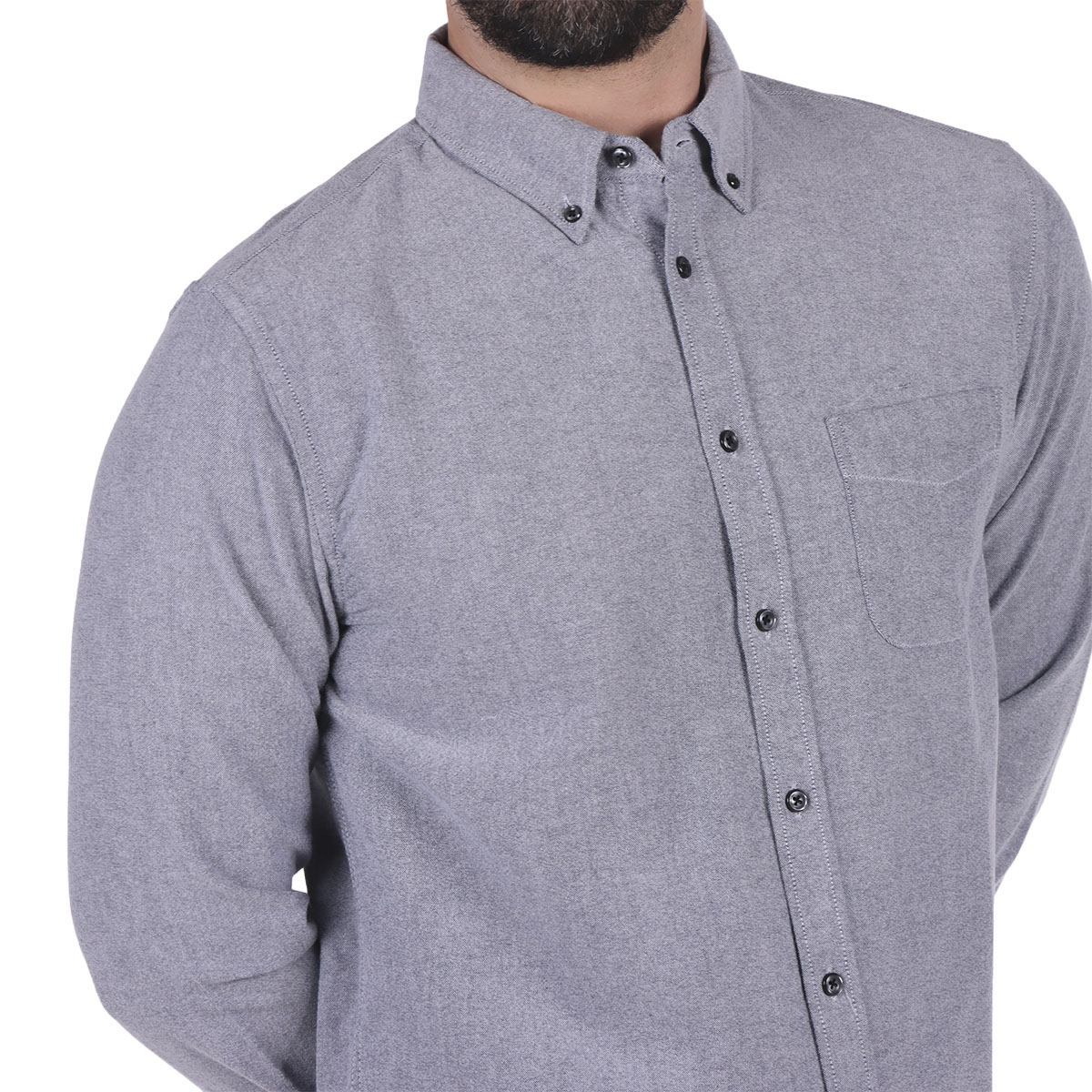 Camisa Oxford Manga Larga Dise&ntilde;o Liso Jeanius para Hombre image number null