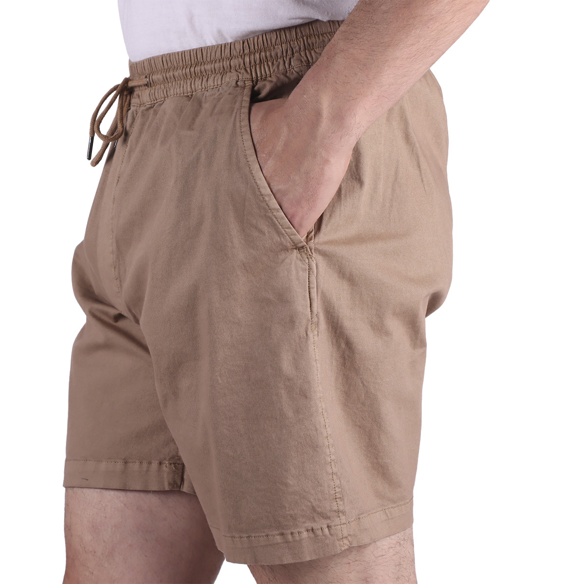 Bermuda de Gabardina Cintura El&aacute;stica Jeanious para Hombre image number null