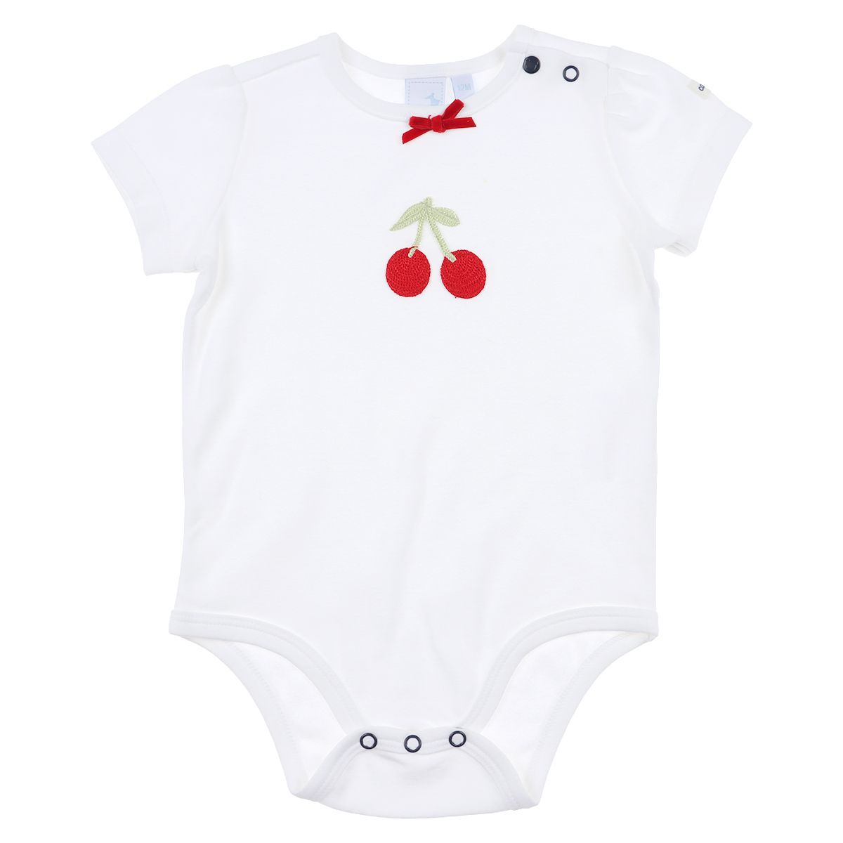 Conjunto Playera Cerezas y Short Cuadros Carosello Beb&eacute; Ni&ntilde;a image number null