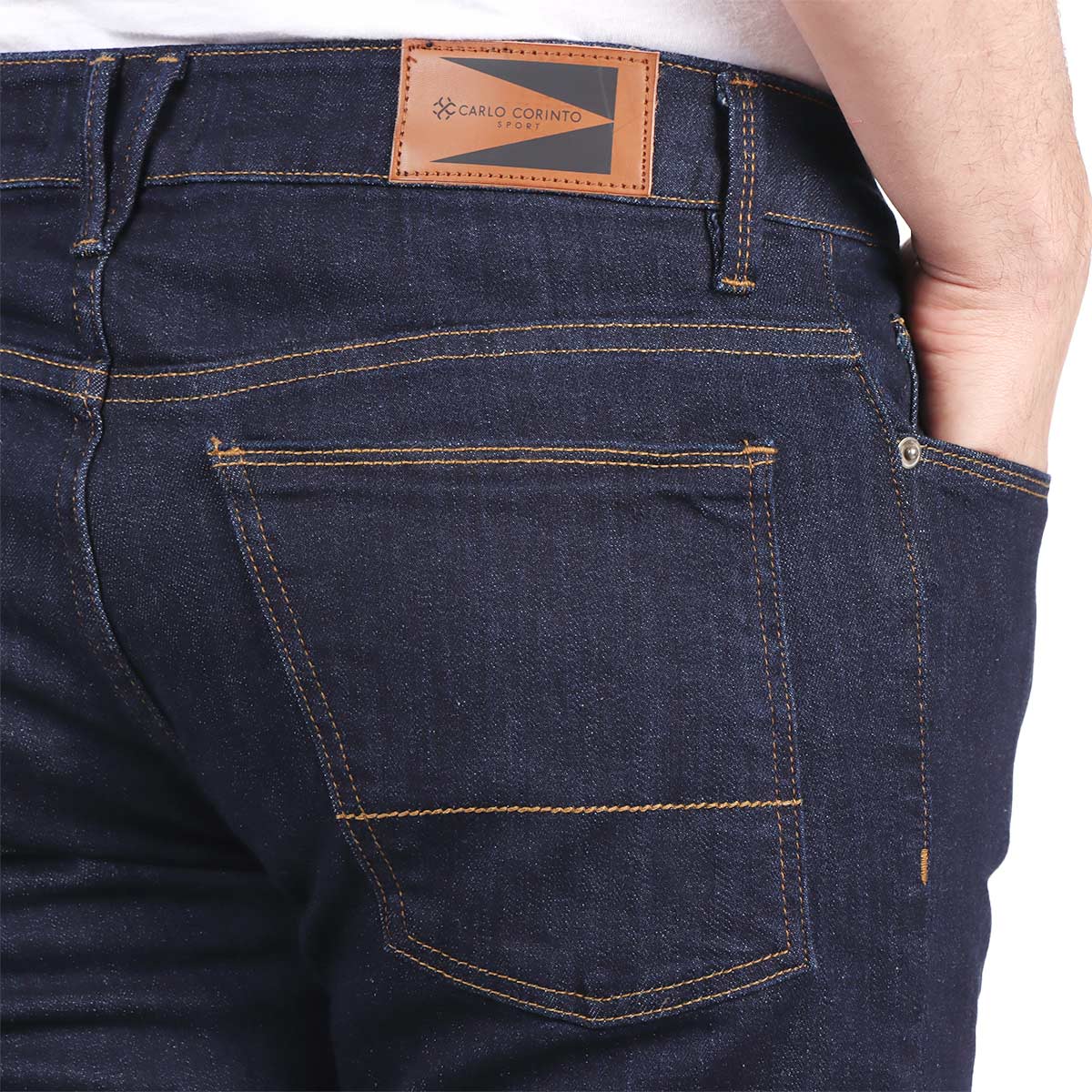 Jeans B&aacute;sico Regular Fit Carlo Corinto para Hombre image number null