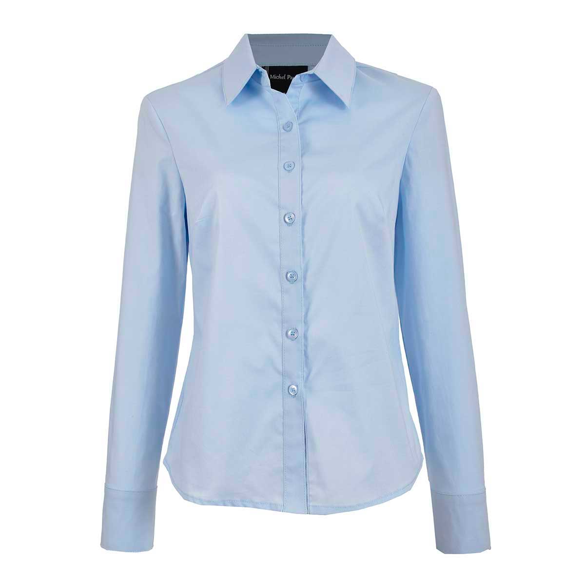 Blusa Camisera Basica Manga Larga Michel Paulini Para Mujer image number null