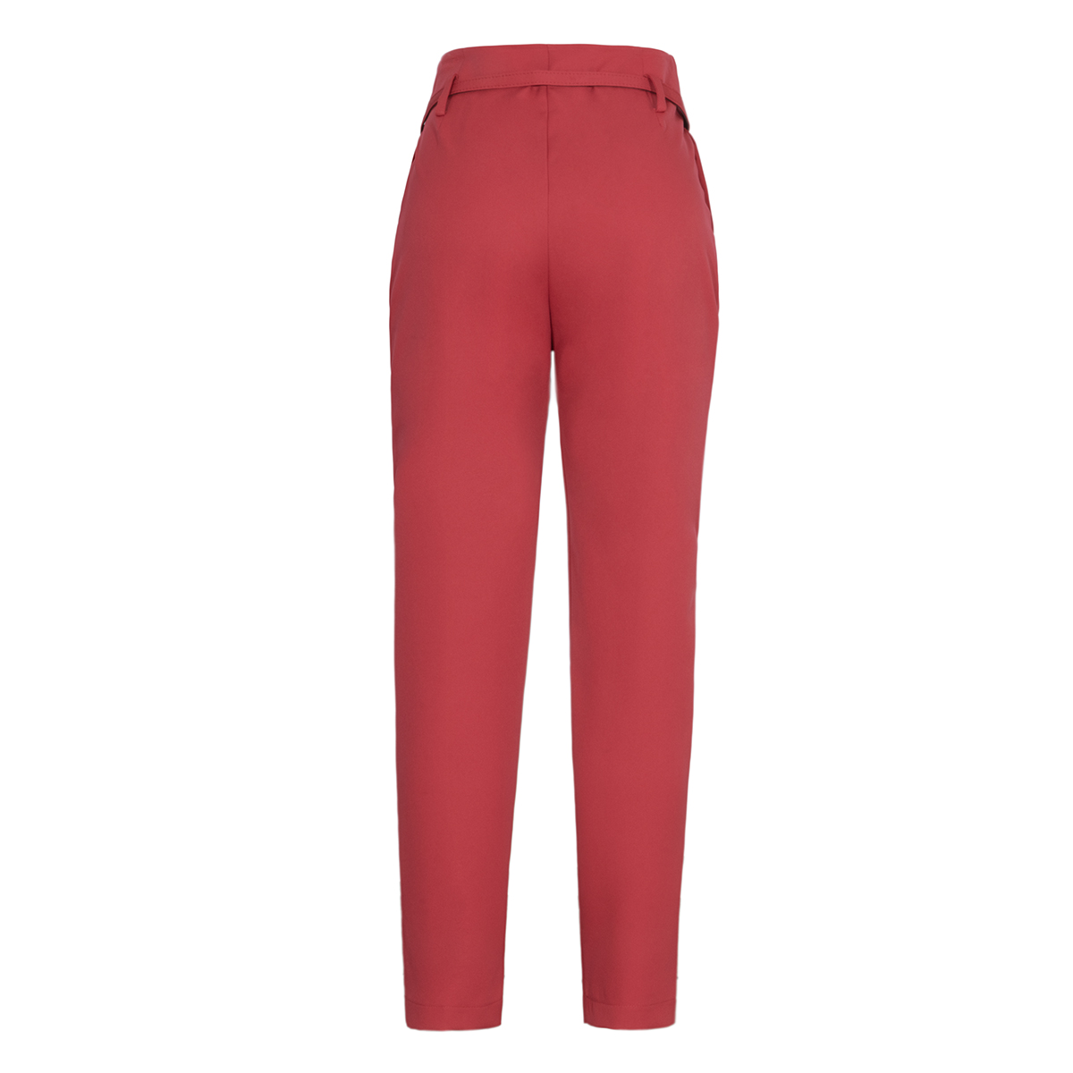 Pantal&oacute;n Recto Con Cintur&oacute;n Orange Love Para Mujer image number null