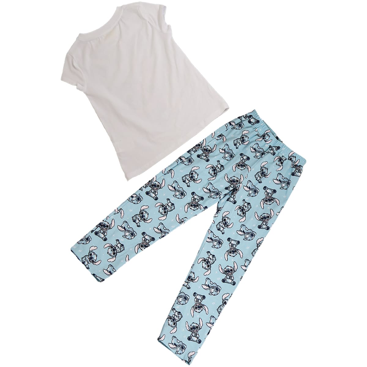 Pijama de Playera Manga Corta con Pantal&oacute;n Dise&ntilde;o Stitch Disney para Ni&ntilde;a image number null