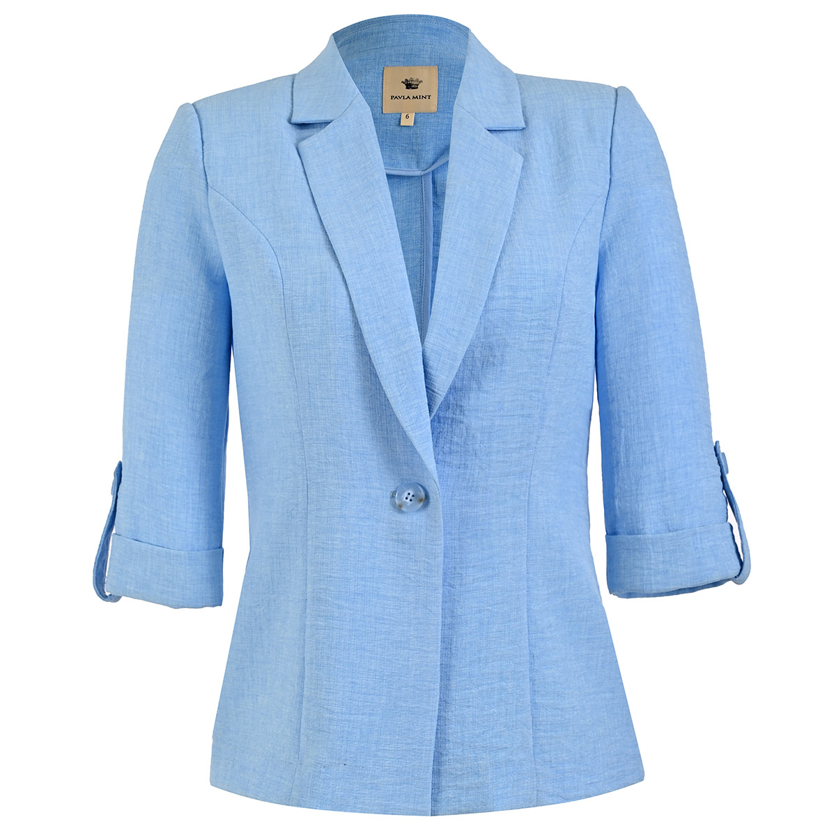 Saco Sin Forro Pavla Mint Para Mujer Petite image number null