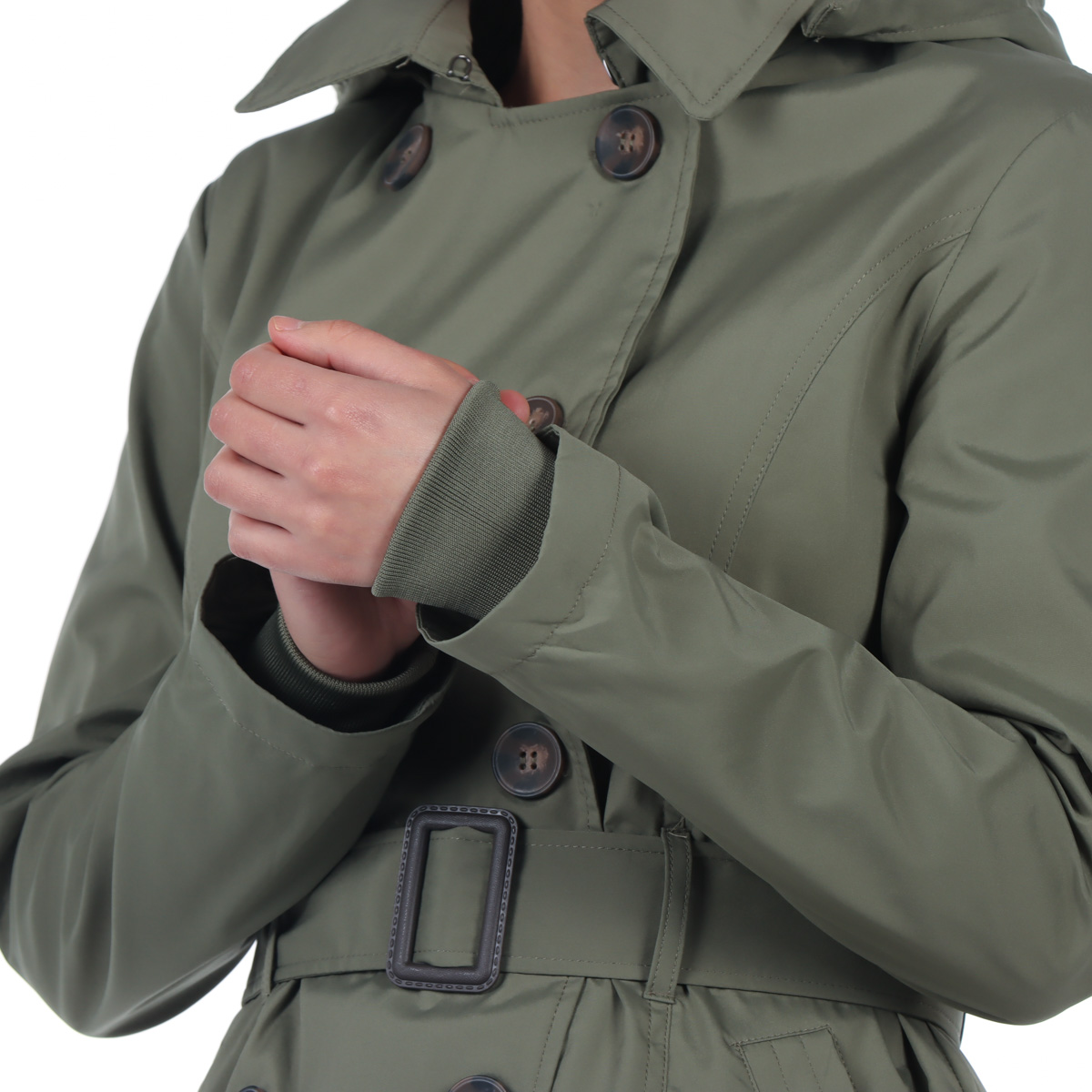 Gabardina con Capucha ANN MILLER para Mujer image number null