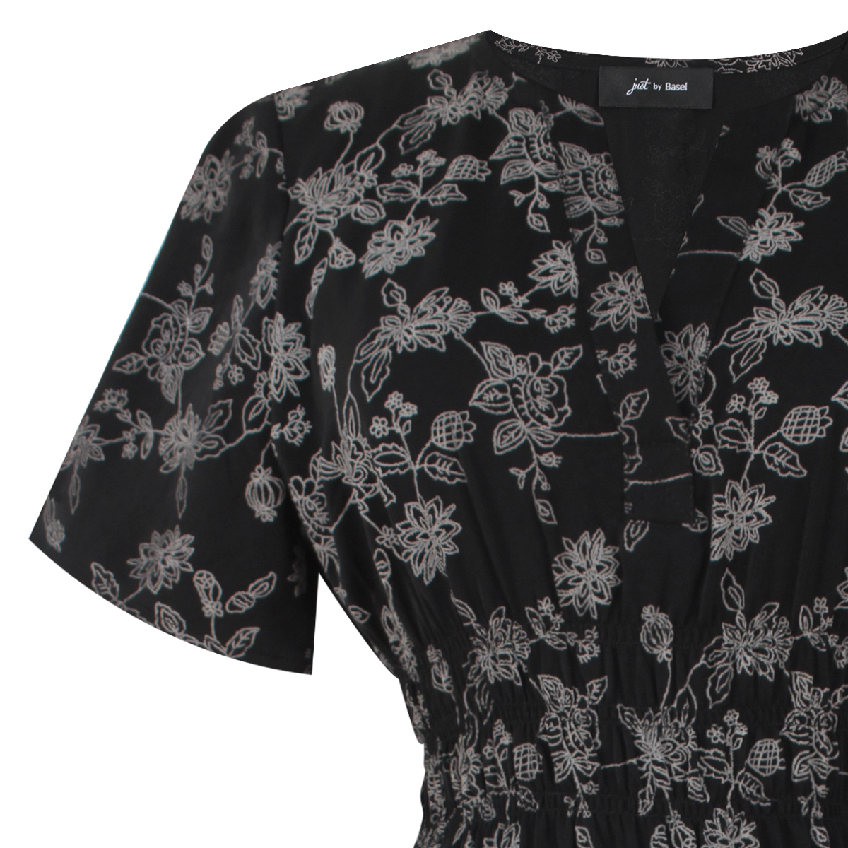 Vestido midi estampado mini floral para Mujer Petite JUST BY BASEL image number null